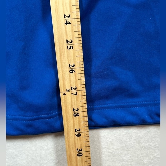 Adidas ClimaCool Medium Pullover Navy Gray Quarter 1/4 Zip Pullover Golf Sweater - Picture 9 of 10